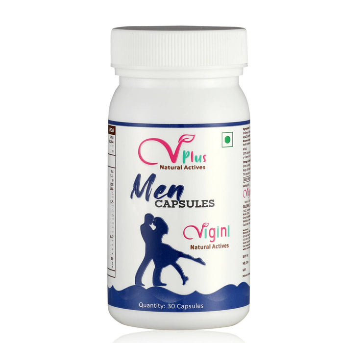 Vigini Plus 100% Natural Actives Ling Booster Penis Enlargement Performance Power Energy Sexual Stamina Capsules Effective Libido Testosterone Sperm Increase Supplements Vigour Vitality For Men Wellness 30 Capsule