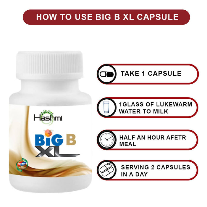 Hashmi Big-B-XL Ayurvedic Capsule | Increase the breast size in best fuller shape 20 Capsule