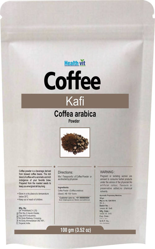 Healthvit Coffee/ Kafi (Coffea arabica) Powder 100gms - Local Option