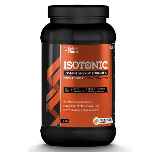 Healthvit Fitness Isotonic Instant Energy Formula Drink Powder - 1kg (Orange Flavor) - Local Option
