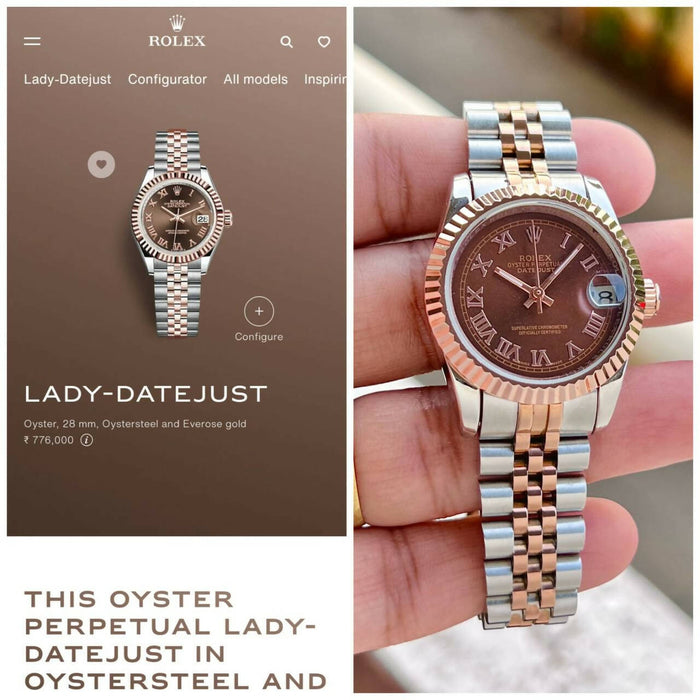 Rolex Oyster perpetual lady datejust watch