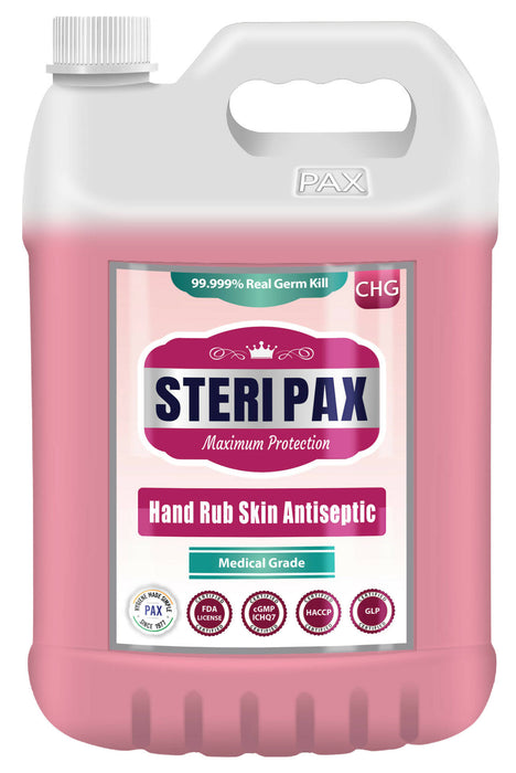 SteriPax CHG Medical Grade Hand Rub Skin Antiseptic, 5L