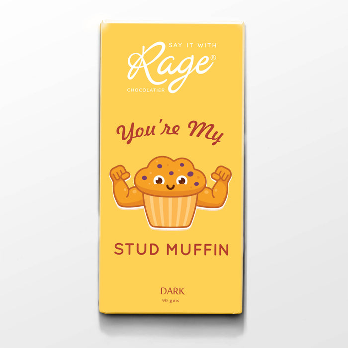 Rage You're My Stud Muffin Dark Chocolate, 90 gm - Local Option