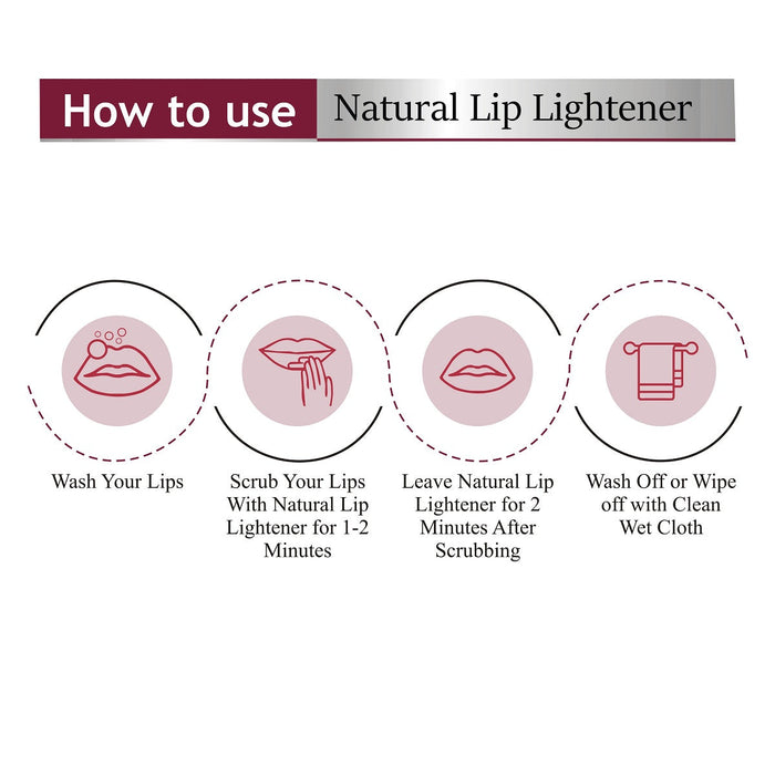 LUXURI Natural Lip Lightner, For Dark Lips, Give Pink Glow in a Natural Way With Beetroot and Rose Petals, For Both Men & Women - 25gm