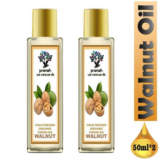 Pramsh Cold Pressed Organic Virgin Walnut Oil 50ml Hair Oil Pack Of 2 (100ml) - Local Option