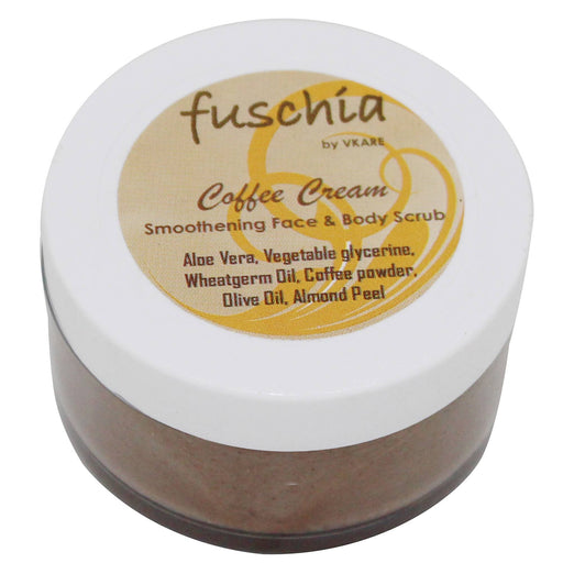 Fuschia - Coffee Cream - Smoothening Face & Body Scrub - 50g - Local Option