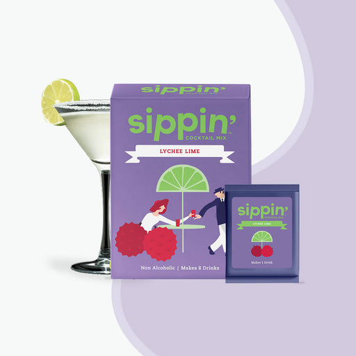 Sippin' Lychee Lime Cocktail Mix- 8 Drink Pack - Local Option