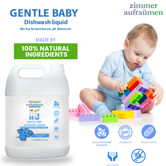 Baby Bottles, Toys, Utensils Washing Liquid Detergent-5L with Natural & Organic Cleaning