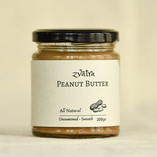 Zvatra Smooth Peanut Butter - Unsweetened - 200g - Local Option