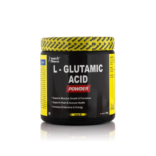Healthvit Fitness Glutamic Acid Powder | 100GMS - Local Option