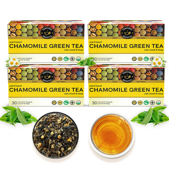 Chamomile Green Tea | Helps in Sleep, PMS and Skin