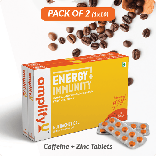 AMPLIFYU ENERGY & IMMUNITY TABLETS – Citrus Flavour (1x10 Tablets – Pack of 2) - WeAmplifyU