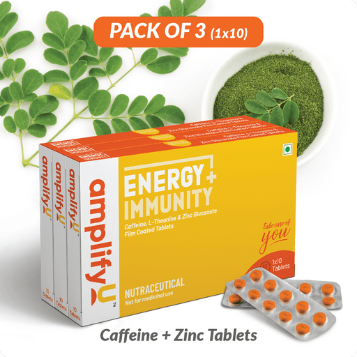 AMPLIFYU ENERGY & IMMUNITY TABLETS – Citrus Flavour (1x10 Tablets – Pack of 3) - WeAmplifyU