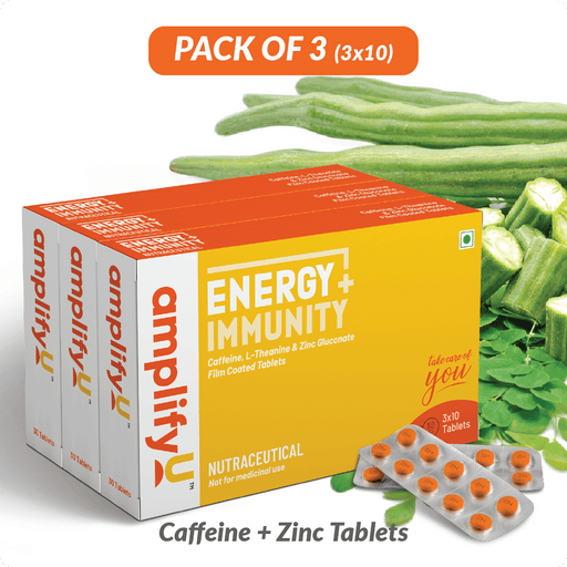 AMPLIFYU ENERGY & IMMUNITY TABLETS – Citrus Flavour (3x10 Tablets – Pack of 3) - WeAmplifyU