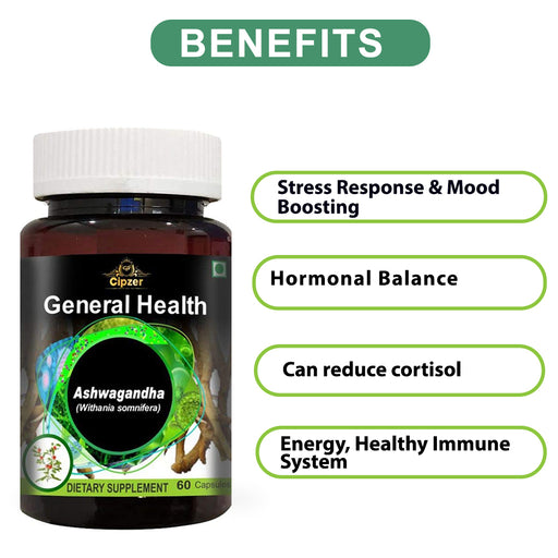 Stress Response & Mood Boosting, Dietary Supplement,Elevate Your Wellness, Can reduce cortisol levels, Hormonal Balance, Energy, Healthy Immune System