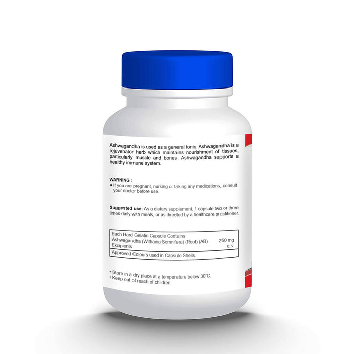 Healthvit Ashwagandha Powder 250 mg 60 Capsules