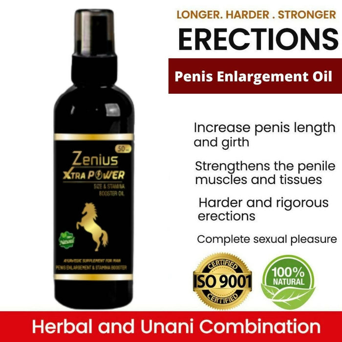 Zenius Xtra Power Oil Sexual Oil for Men Long Time | Penis Enlargement Oil -Pack of 2