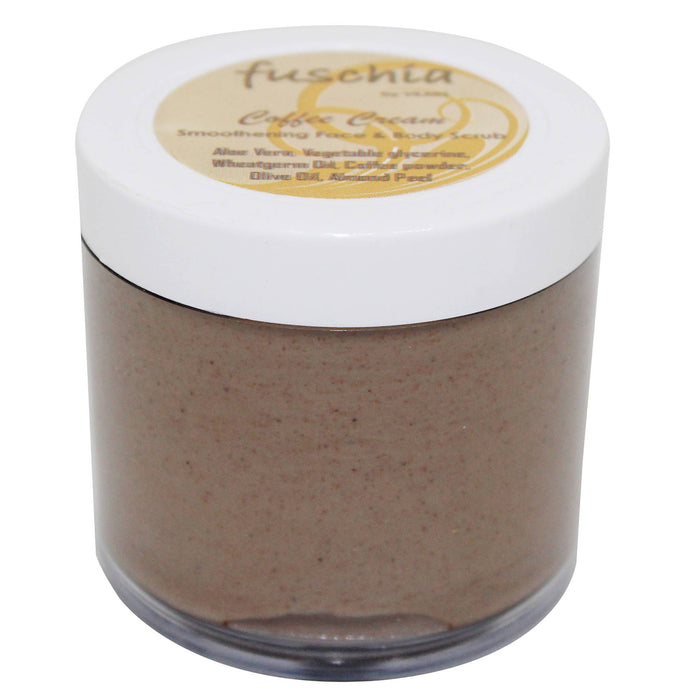 Fuschia - Coffee Cream - Smoothening Face & Body Scrub - 100g - Local Option