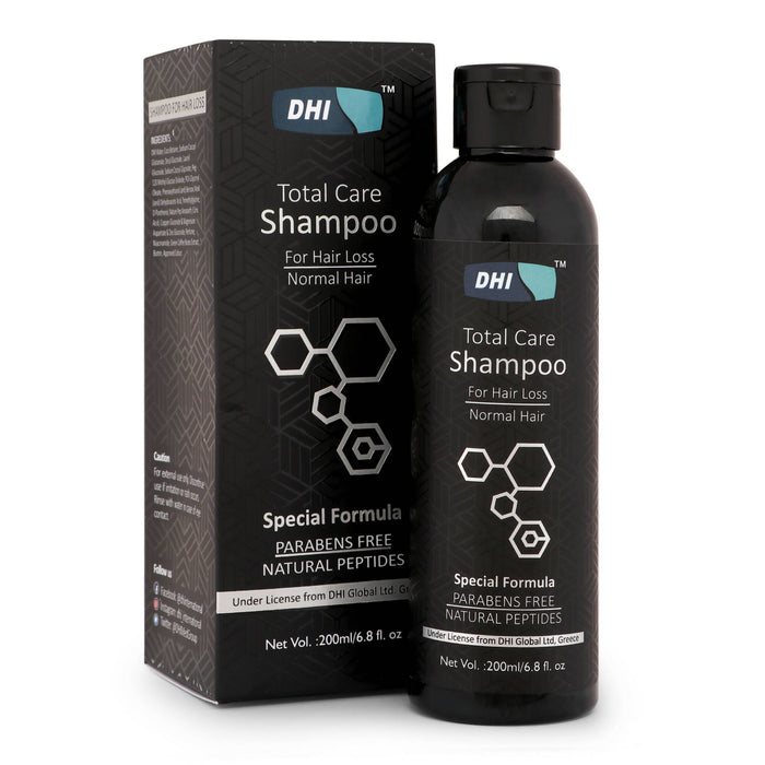 DHI Biotin Enriched Shampoo for Normal Hair - Prevents Hair Loss, Reduce Hair Fall - Parabens Free, Natural Peptides - 200ml