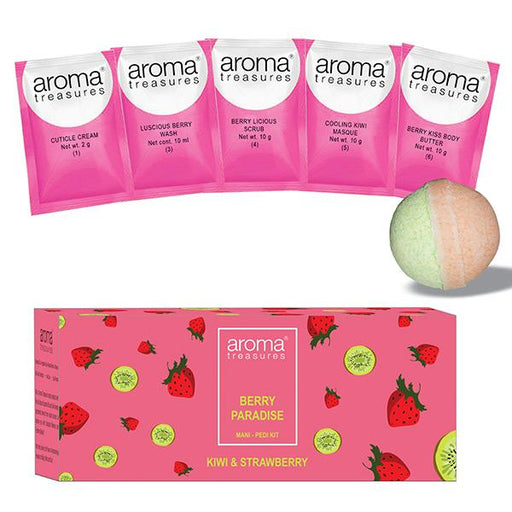 Aroma Treasures Berry Paradise Mani - Pedi Kit (with Fruit Fizz ball) - Local Option
