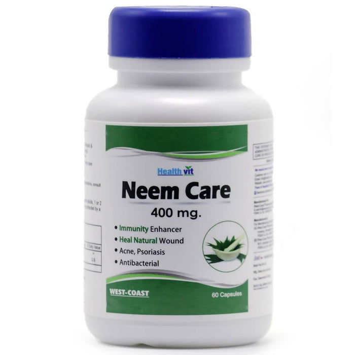 HealthVit Neemcare Neem Powder 400MG | 60 Capsules - Local Option