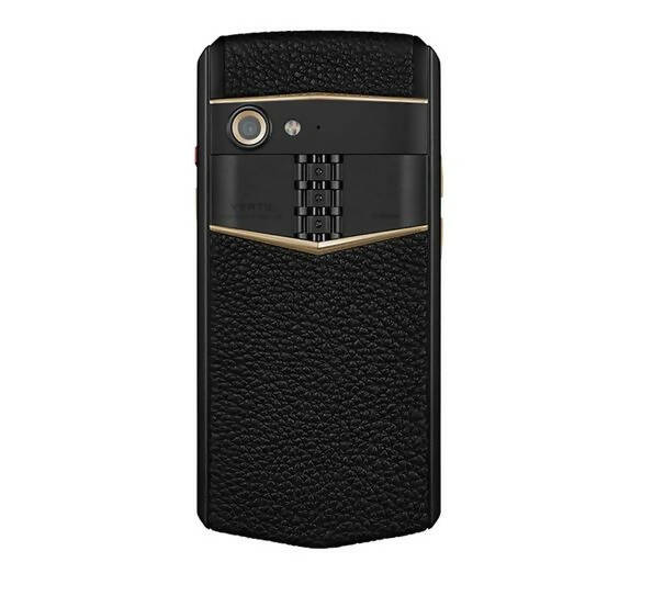 VERTU Aster P Pure Gold Screw Black Leather Luxury Smartphone