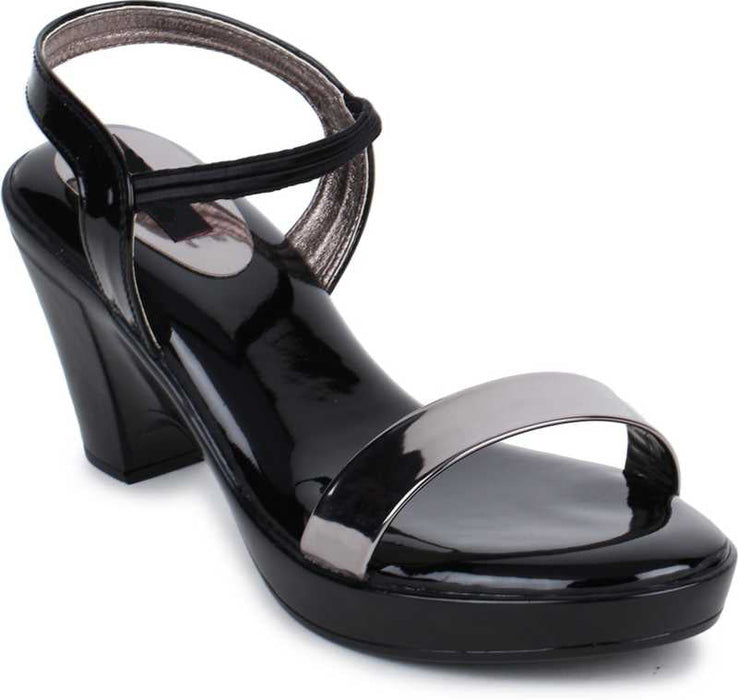 Black OPPO Women Stylish Fancy and Comfort Trending Fashion Sandal