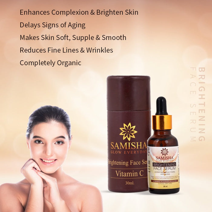 Samisha Organic Skin Care Routine (Under Eye Gel + Vitamin C Serum + Brightening Cream) - Local Option
