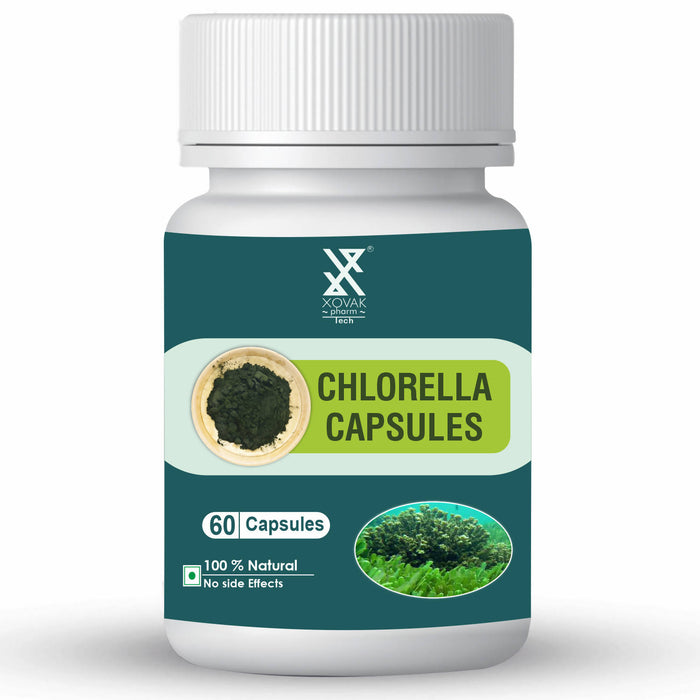 Chlorella Capsule | Superfood, Regulates Cholesterol, Boosts Immunity, Promotes Liver Health | Xovak Pharmtech