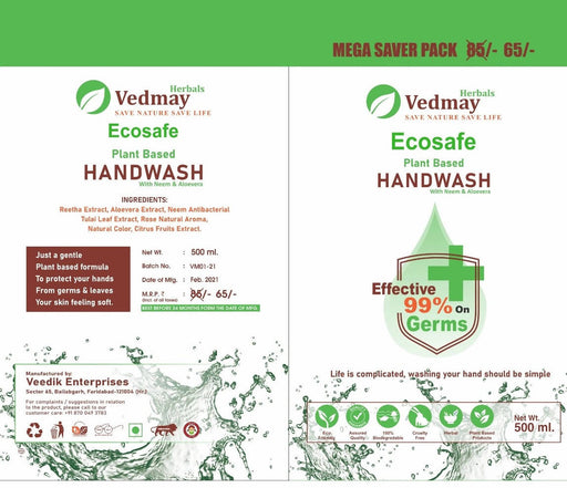 Eco Safe Hand Wash Neem, Tulshi & Alovera - Local Option