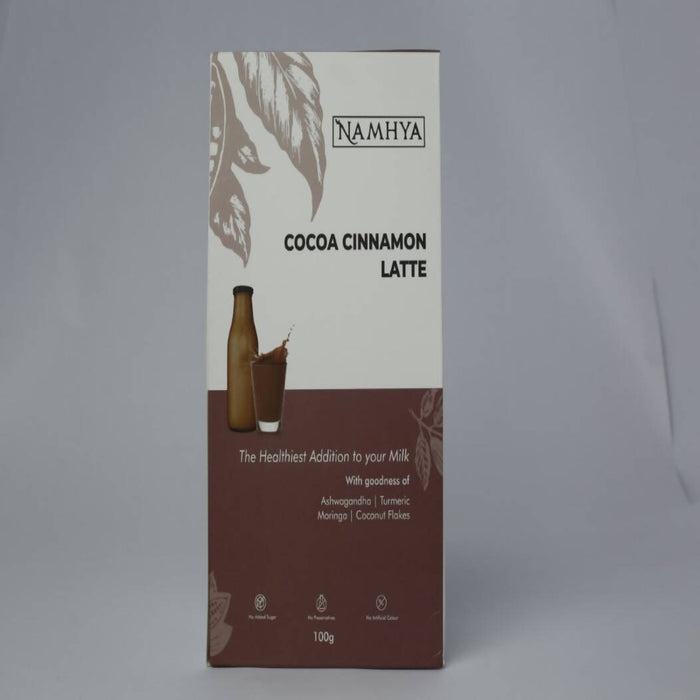 Namhya Cocoa Cinnamon Latte (100g) with Nutmeg, Moringa and Ashwagandha