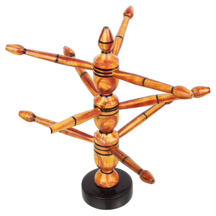 Desi Karigar® Handmade Colored Wooden Bangle Holder Tree Shape Jewellery Stand For Women