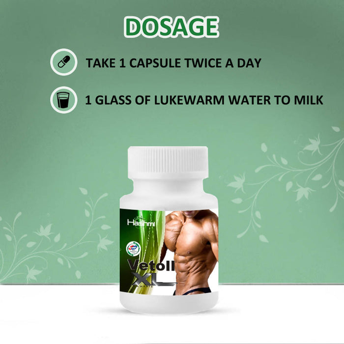 Hashmi VETOLL XL capsule | weight gainer / mass gainer | weight gain capsule for man and woman 100% Pure Ayurvedic