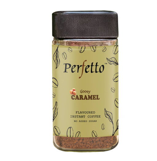 PERFETTO CARAMEL FLAVOURED INSTANT COFFEE 50G JAR - Local Option