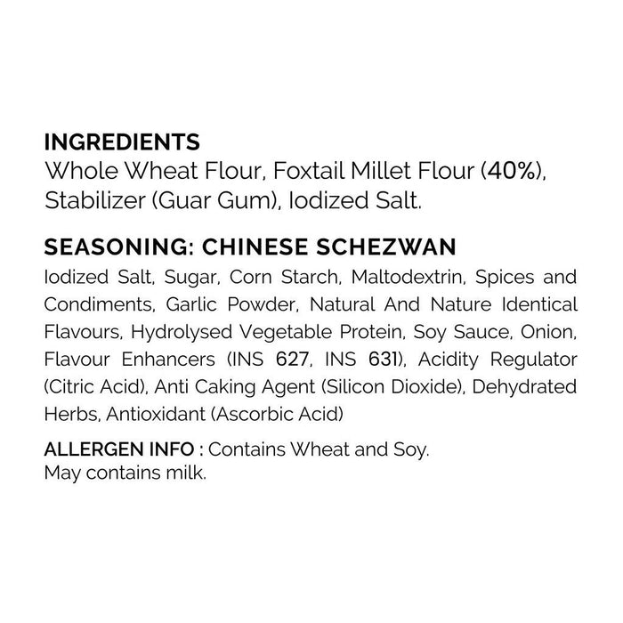 Auric Baked Noodles (70gms x 12 packs) - Zero oil, No Maida, Chinese Schezwan flavour