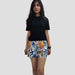 Whats Down White Floral Womens Boxers - Local Option