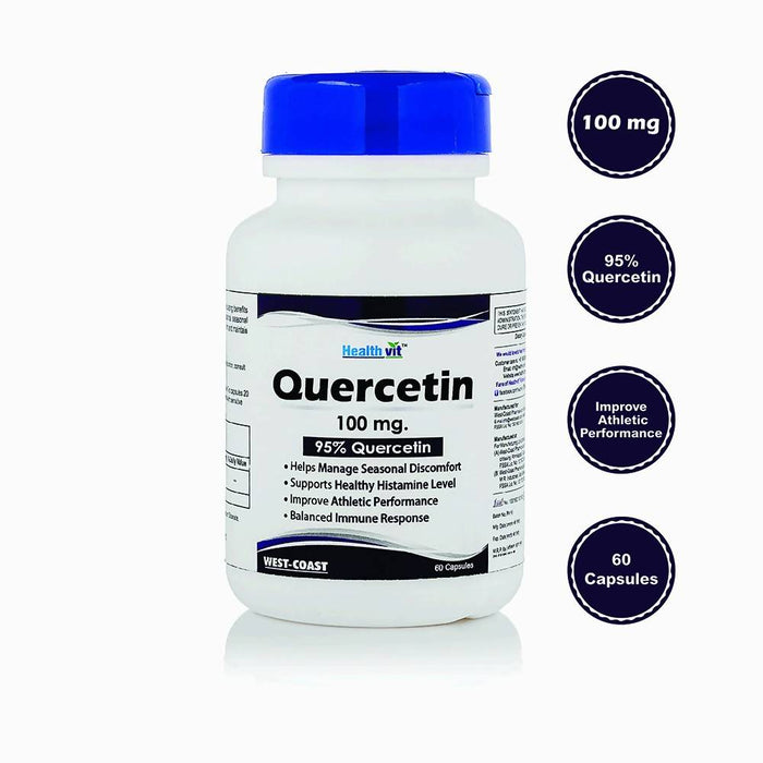 Healthvit Quercetin 100mg Natural Bioflavonoid 60 Capsules - Local Option