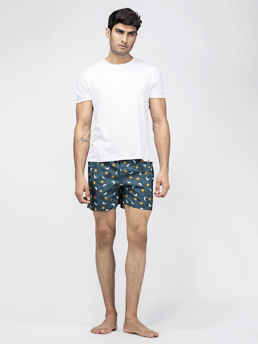 Whats Down Green Galaxy Boxers - Local Option