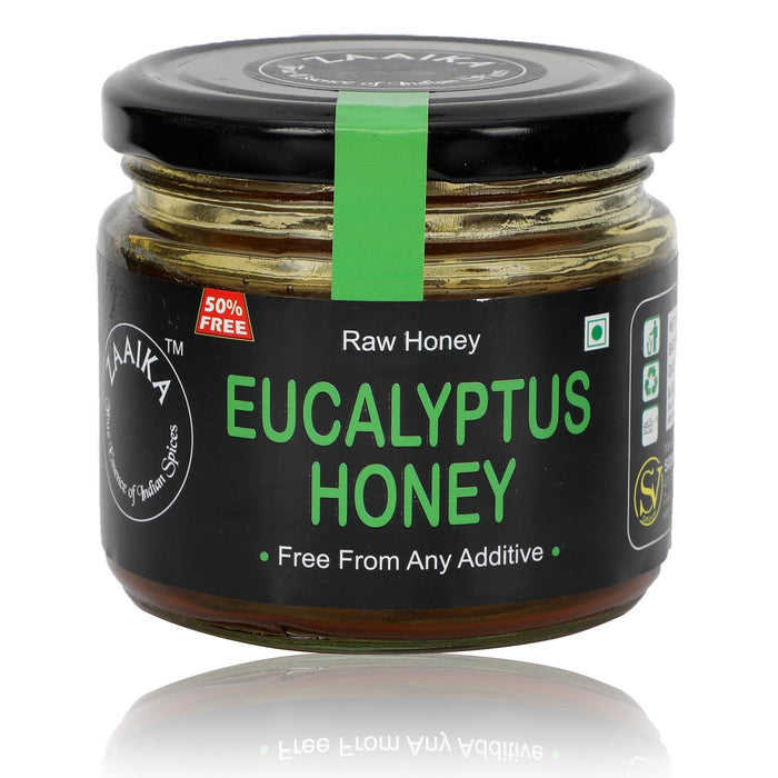 ZAAIKA Organic 100% Pure & Natural Raw Eucalyptus Honey | No Artifical Flavours Added | Weight Management - (Pack of 375 GM) - Local Option