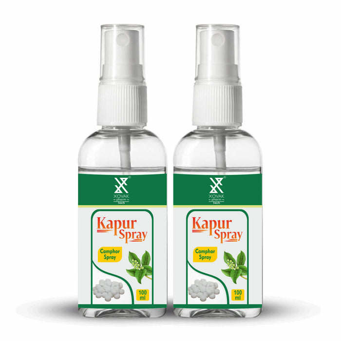 Kapur (Camphor) Spray | Original Bhimseni Kapur Spray, Natural, Ayurvedic Herbal Spray | Xovak Pharmtech