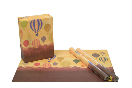 eVincE - thoughtful PRESENTations Flying Hot Air Balloon Gift Wrapping Papers (50 x 70 cm) - Pack of 10… - Local Option