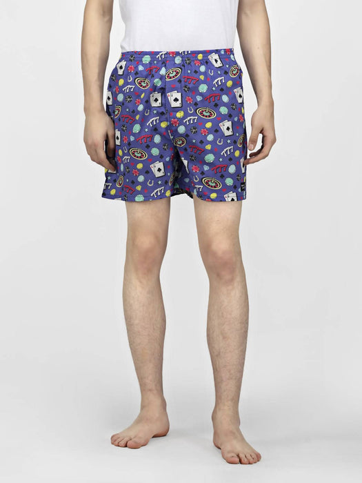 Whats Down Blue Casino Boxers