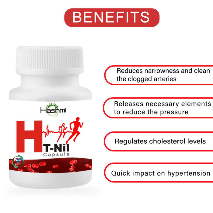 Hashmi HT NILL CAPSULE | Useful in High Blood Pressure Treatment 20 Capsule ( pack of 1 )