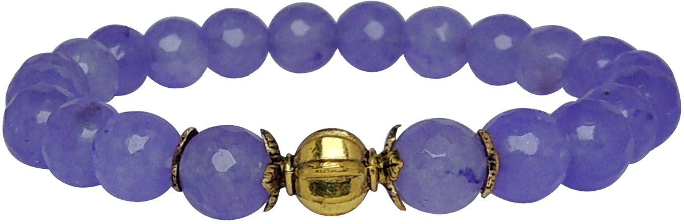 SATYAMANI Heat Processed Bracelet 8 mm Faceted Bead Bracelets For Girls Men Stylish Designer 1 (Charoite)