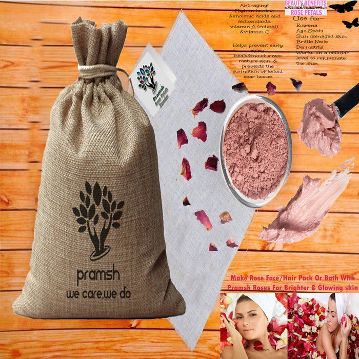 Pramsh Luxurious Rose Petals Powder - Local Option