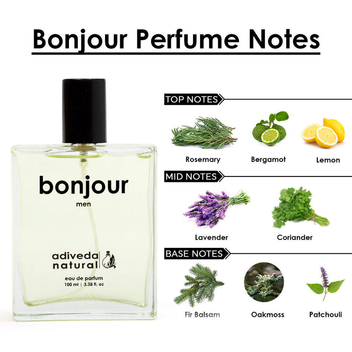 Bonjour EDP - Fresh Woody Citrusy Perfume for Men - Local Option