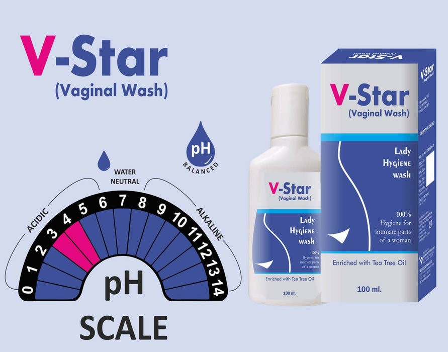 Cyrilpro V Star Expert Hygiene Intimate Vaginal Wash For Women (Pack 2 )100 ml