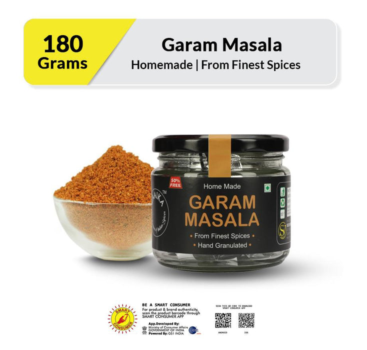 ZAAIKA Strong Garam Masala, 100% Pure Spice Mix, No Preservatives, 180 g - Local Option