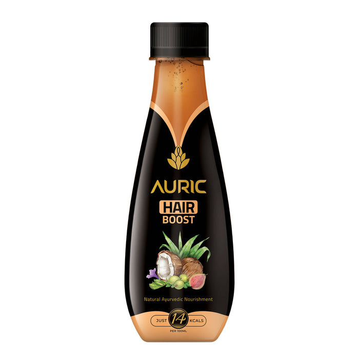 Auric Hair Care Drink | Natural Ayurvedic Juice for Hair Fall - 12 Bottles
