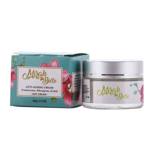 Mirah Belle - Organic & Natural - Anti - Aging Day Face Cream - Frankincense & Wheatgerm - Paraben Free - Local Option